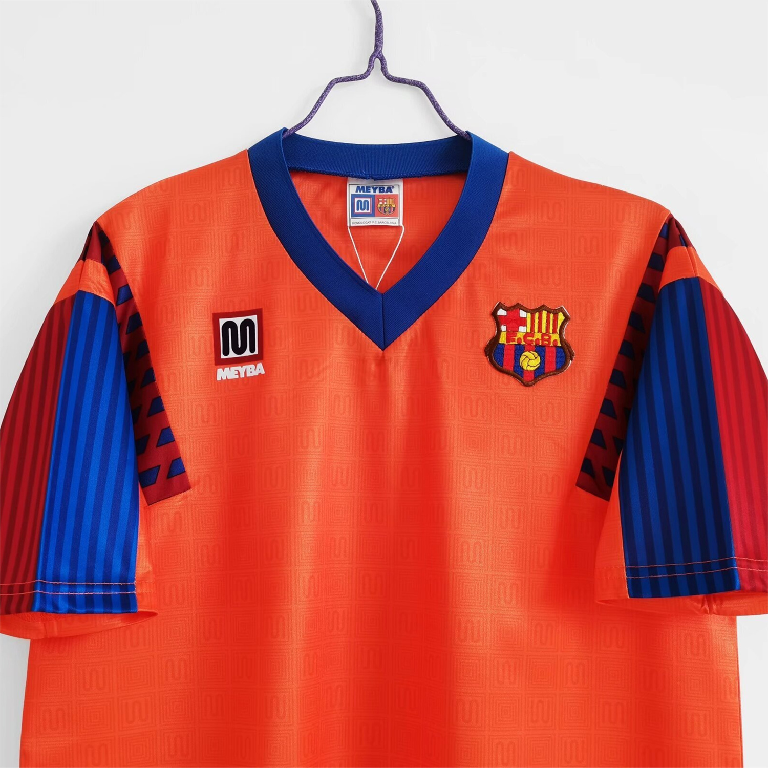 foot-Retro Barcelona 1991-92 Away Orange Jersey