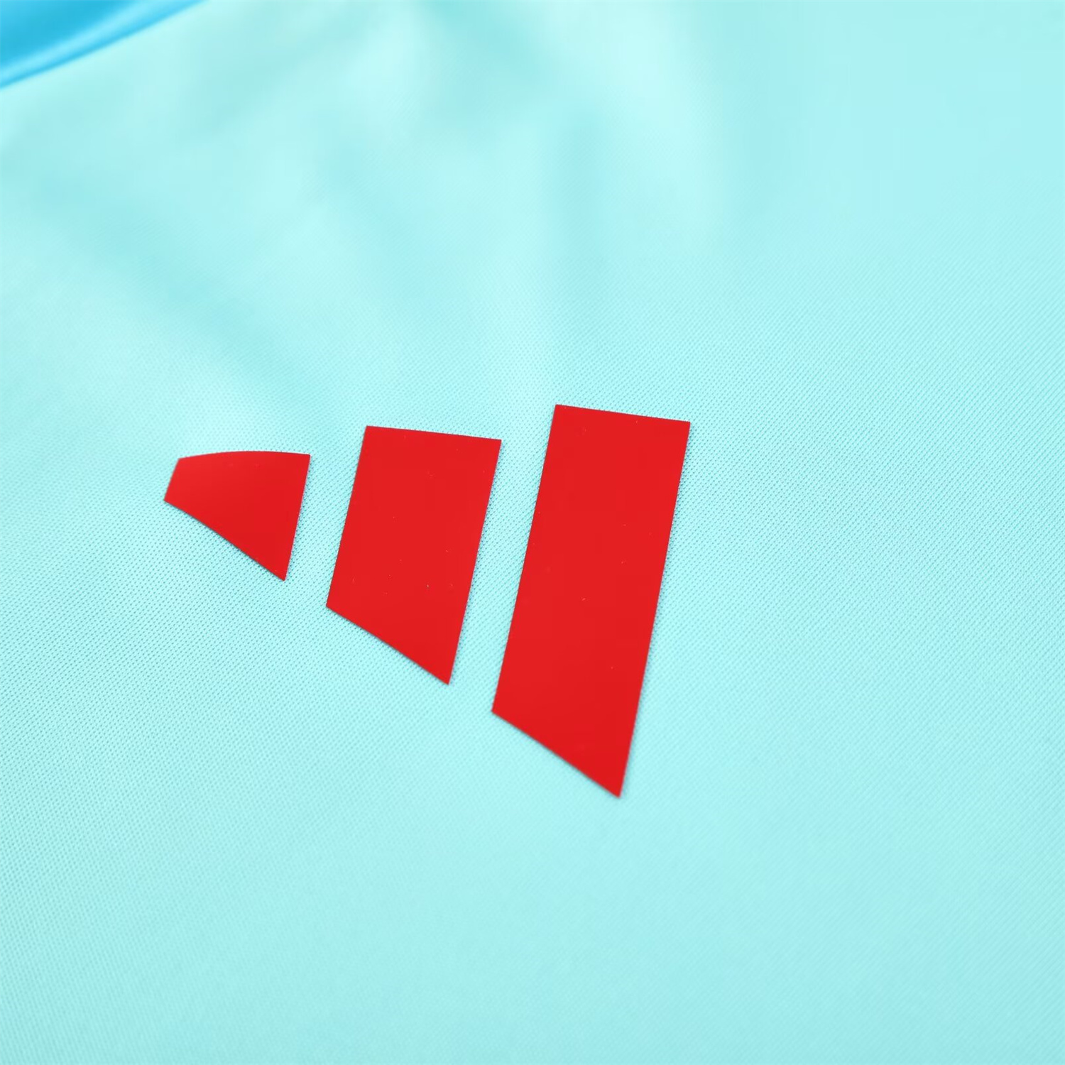 foot-Flamengo 25-26 Short-Sleeve Kids Training Set - Light Blue With Royal Blue