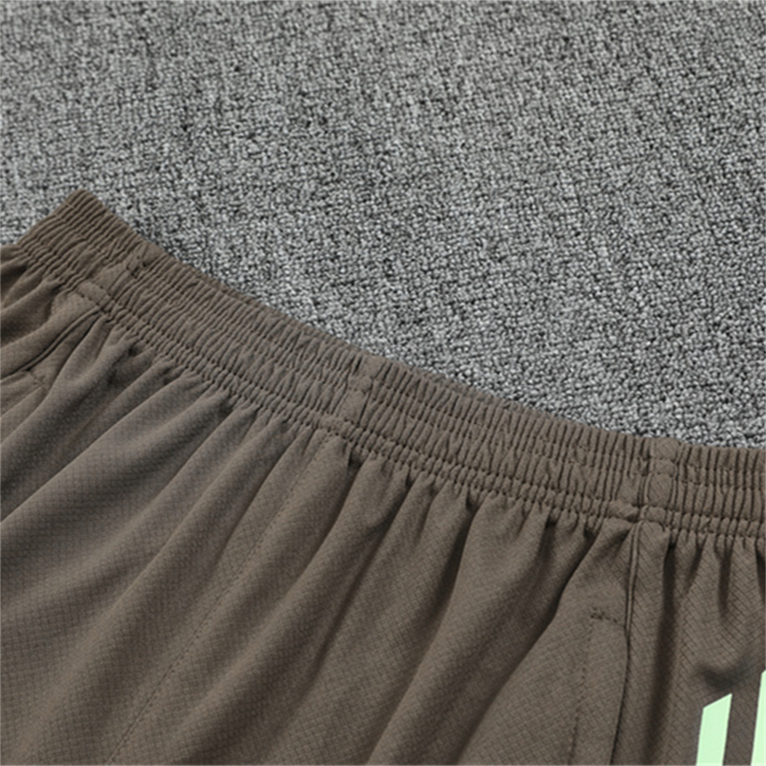 foot-Real Madrid 25-26 Short-Sleeve Training Set - Light Green Top and Dark Khaki Shorts