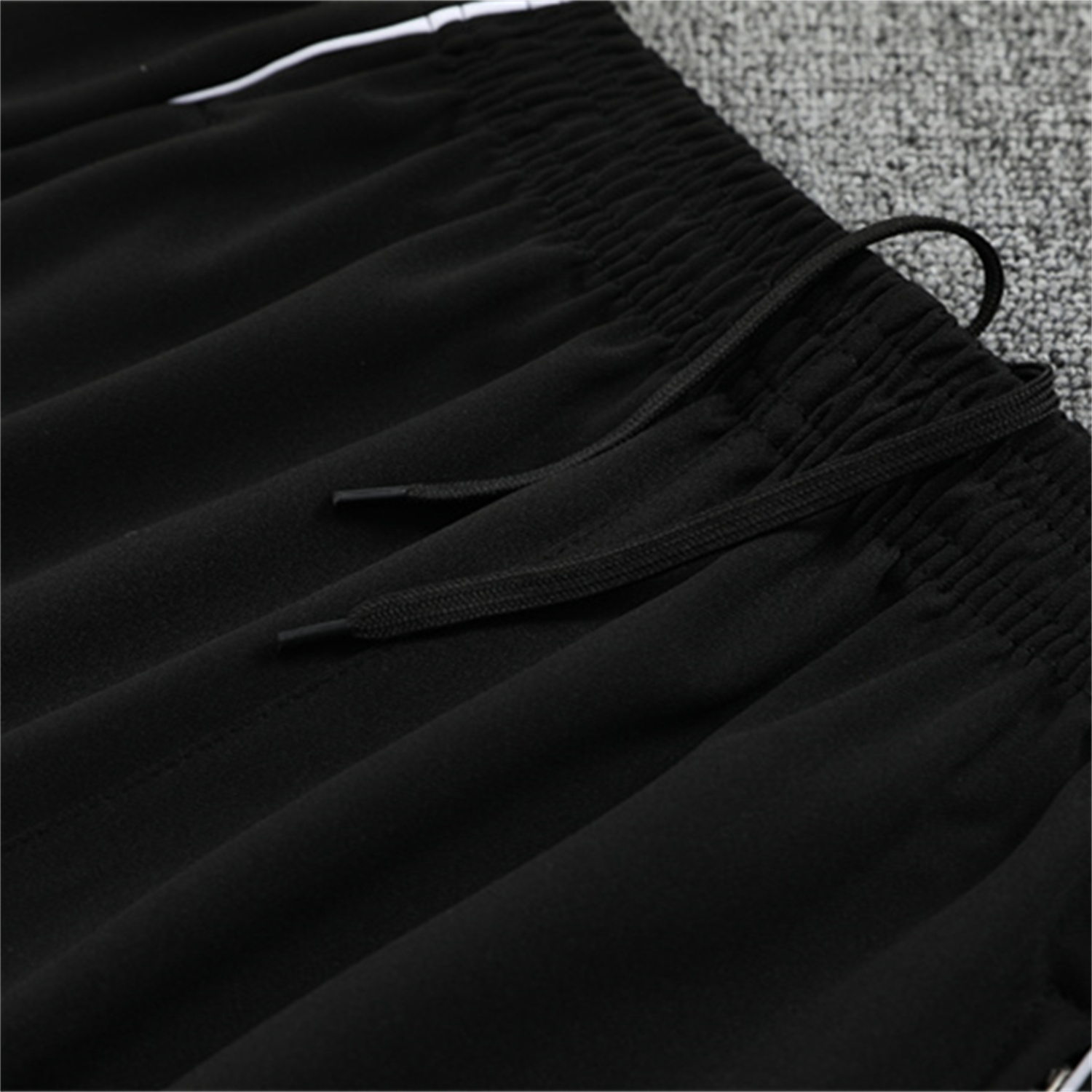 foot-Germany 25-26 Kids Long Sleeve Training Set - Black Top and Black Pants