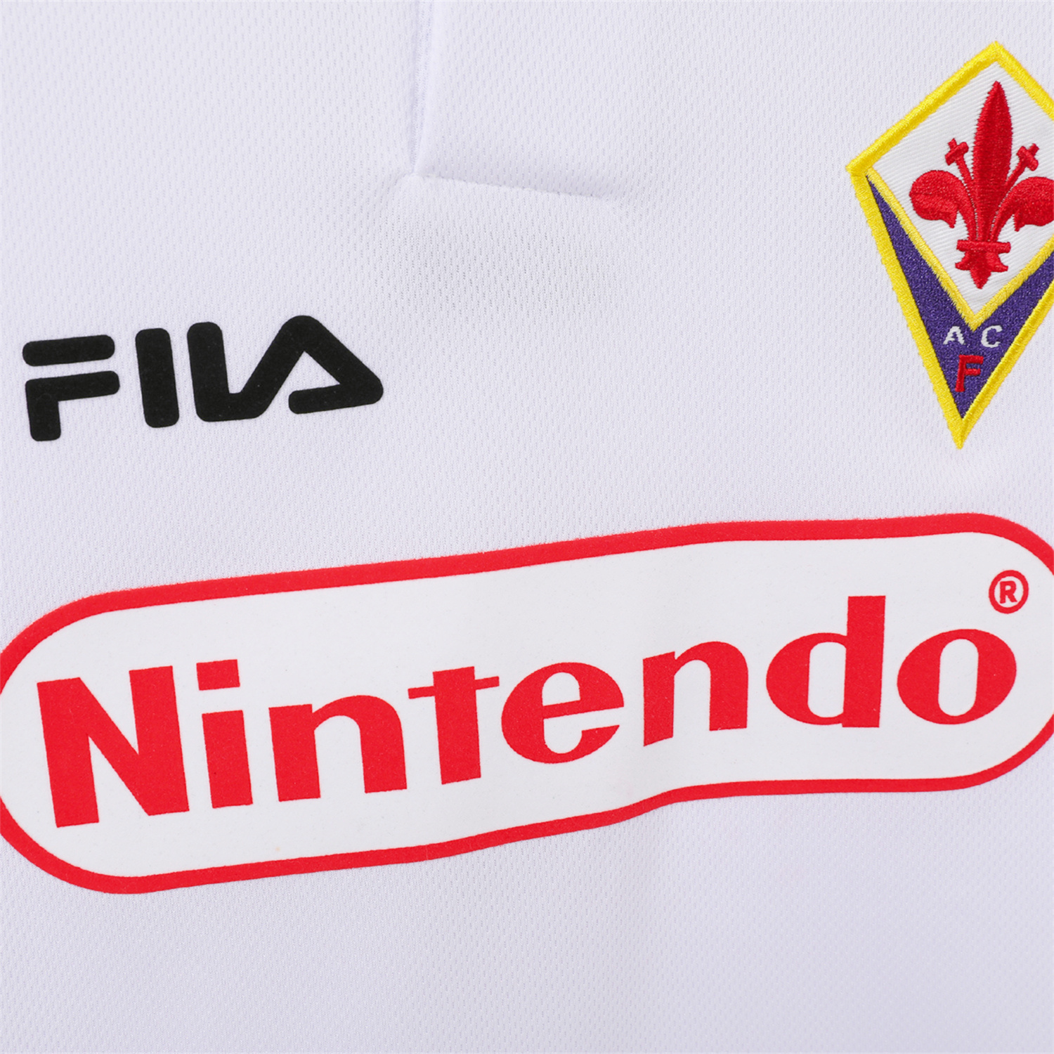 foot-Retro Fiorentina 1998-99 Away White Jersey
