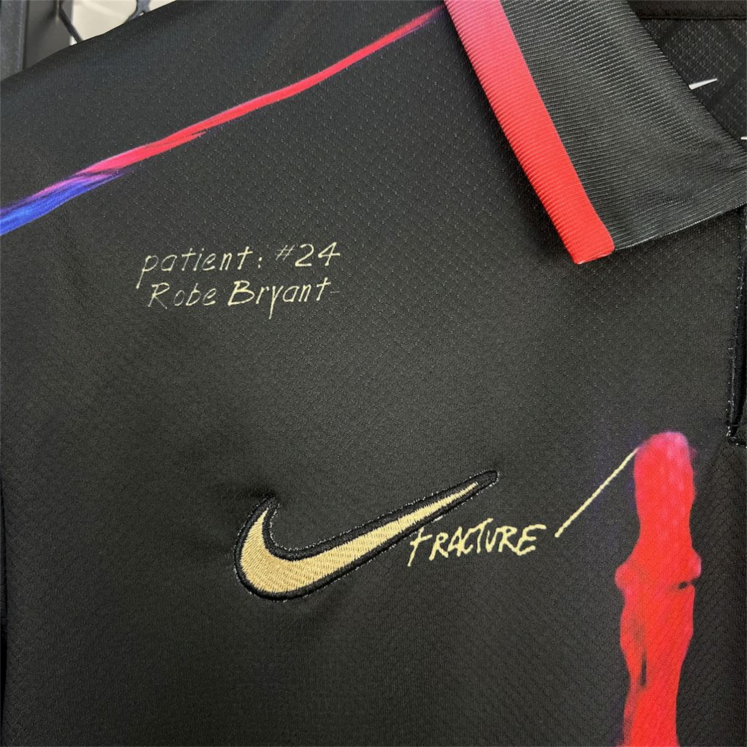 foot-Barcelona 25-26 Red & Blue Palm Black Jersey - Fans Version