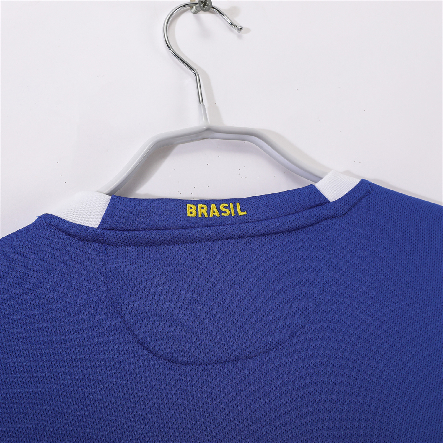 foot-Retro Brazil 2006 Away Blue Jersey