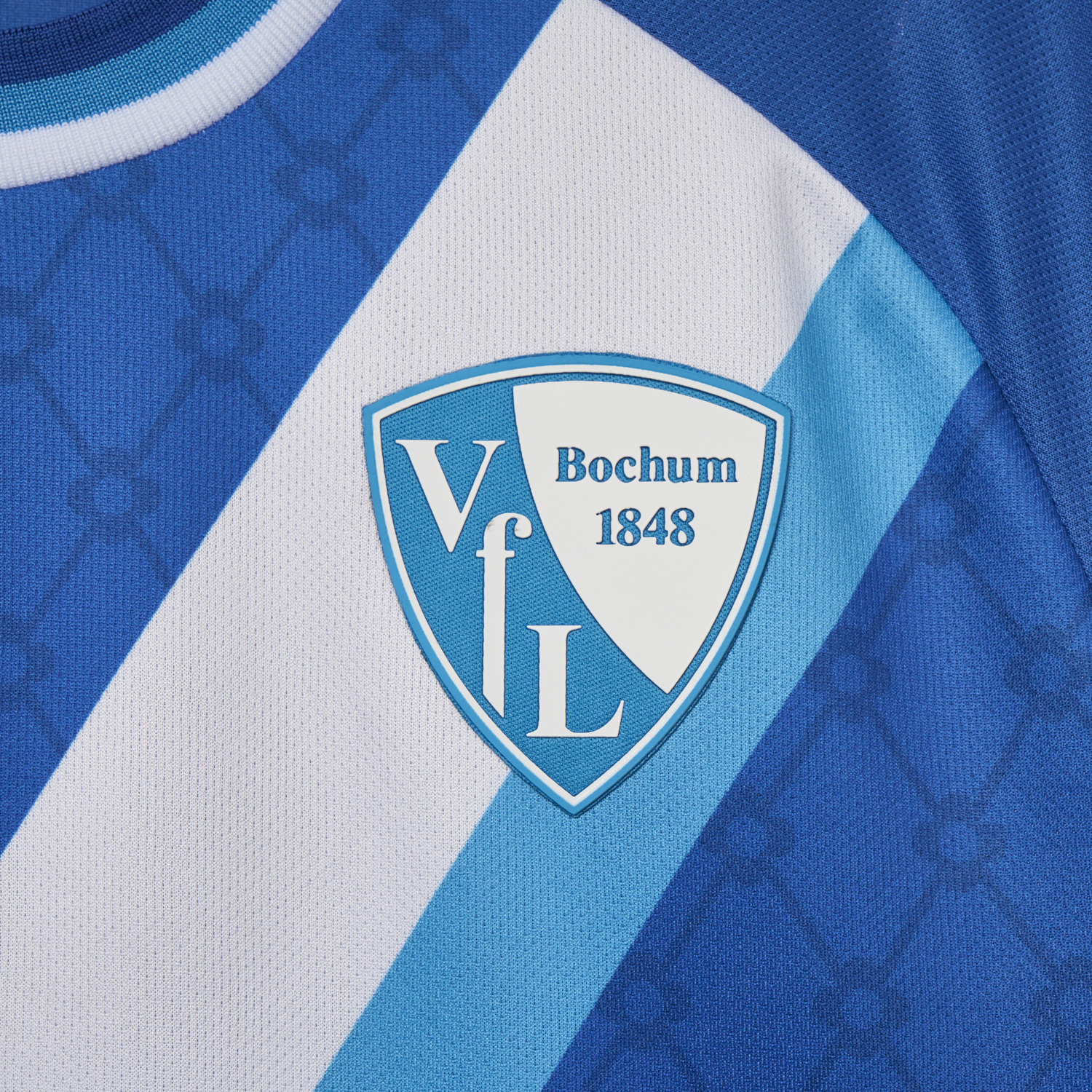 foot-Bochum 24-25 White Slanted Stripe Special Jersey with Sponsors - Fans Version