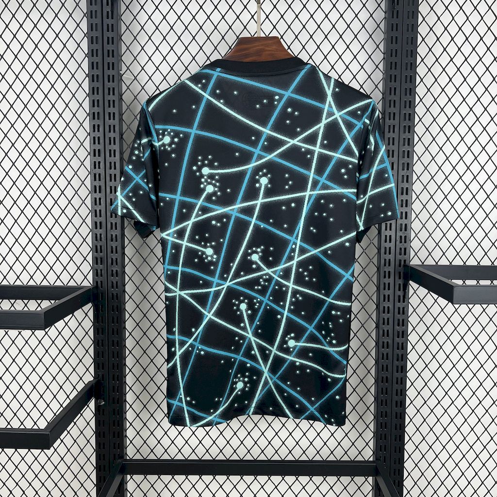 foot-Inter Milan 25-26 Black Blue Pre-Match Training Jersey - Fans Version