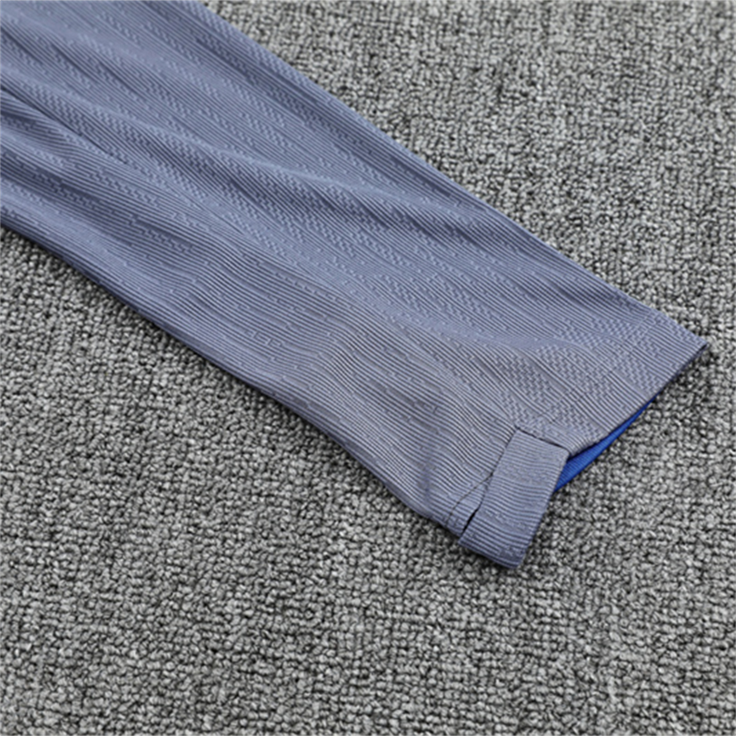 foot-Paris Saint-Germain PSG 25-26 Long Sleeves Training Set - Royal Blue Gray Sleeves Top & Royal Blue Pants