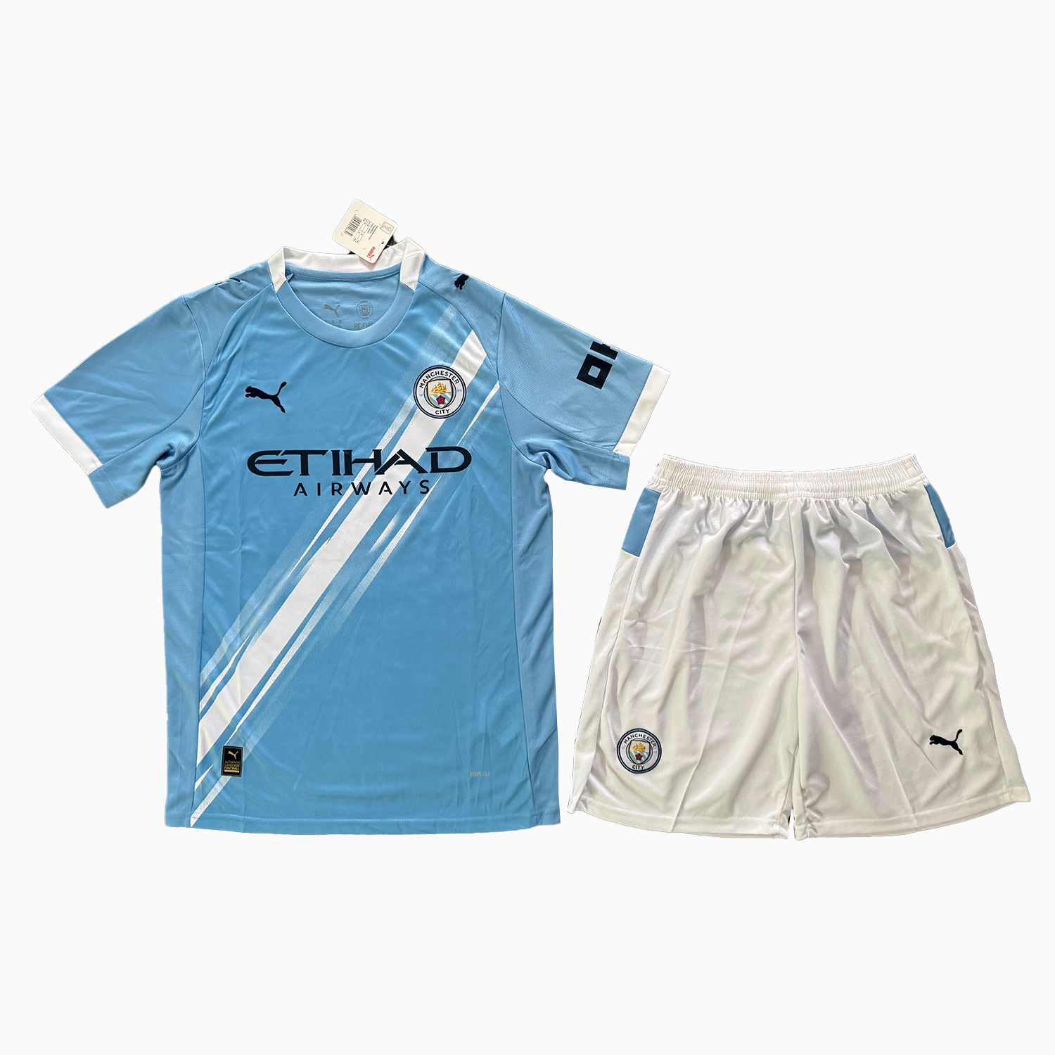 foot-Manchester City 25-26 Home Men's Adult Jersey Set - Fans Version