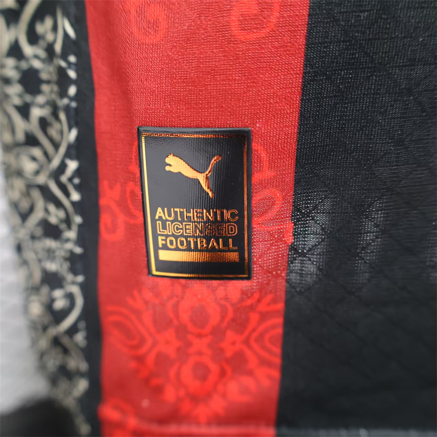 foot-AC Milan 25-26 Team Name Advertisement Red & Black POLO Special Jersey - Player Version