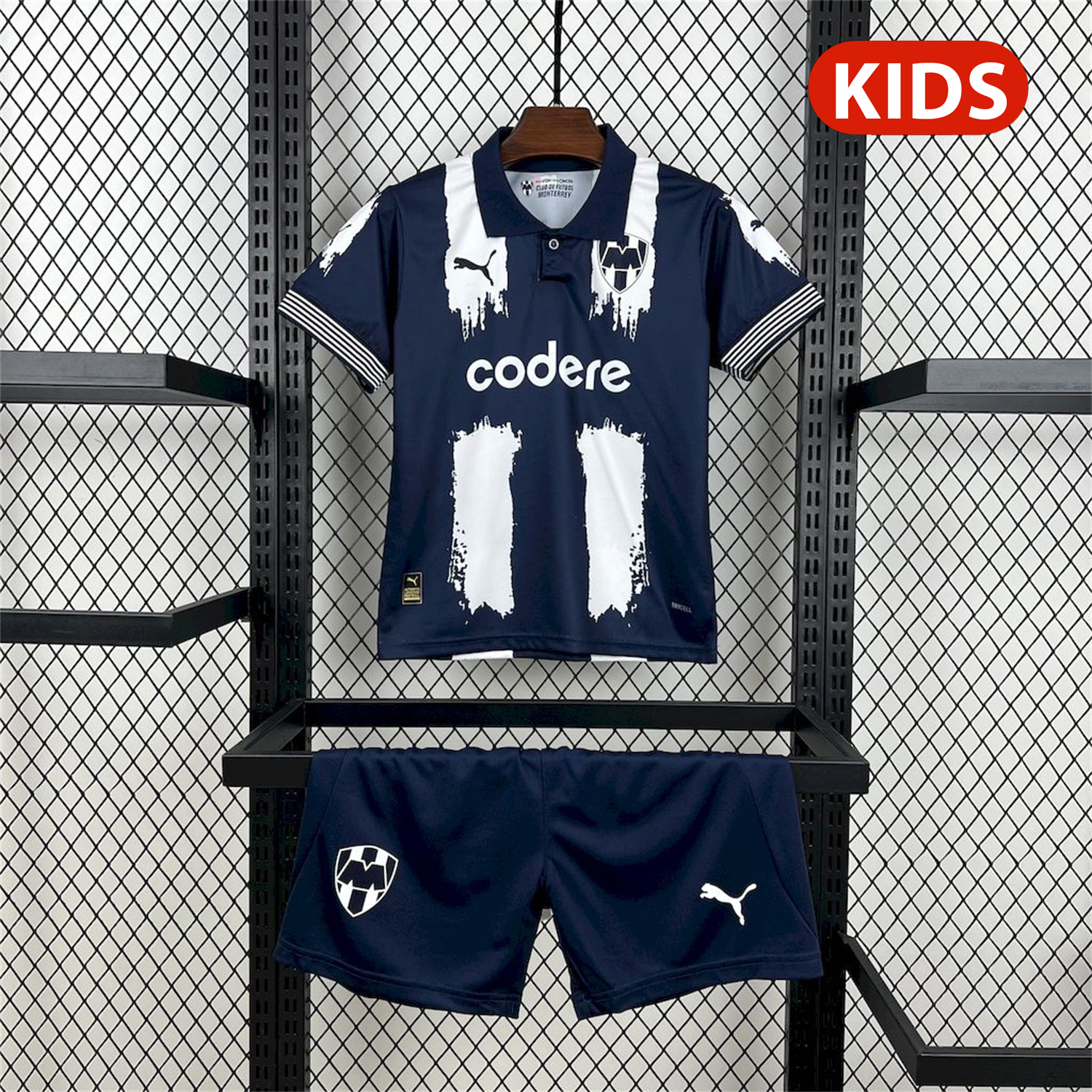 foot-Rayados Monterrey 25-26 Club World Cup Home Kids Kit