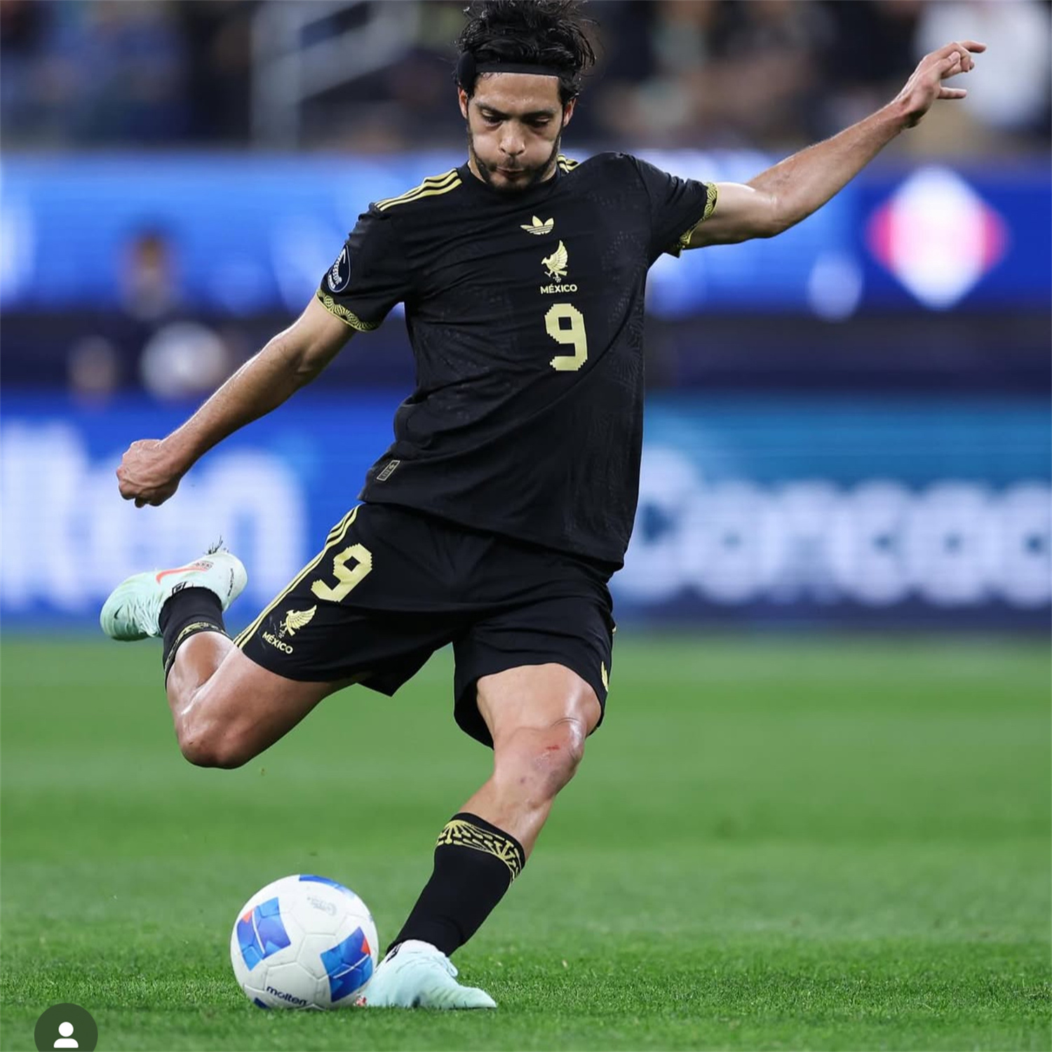 foot-Mexico 2025 Gold Cup Black Shorts - Player Version