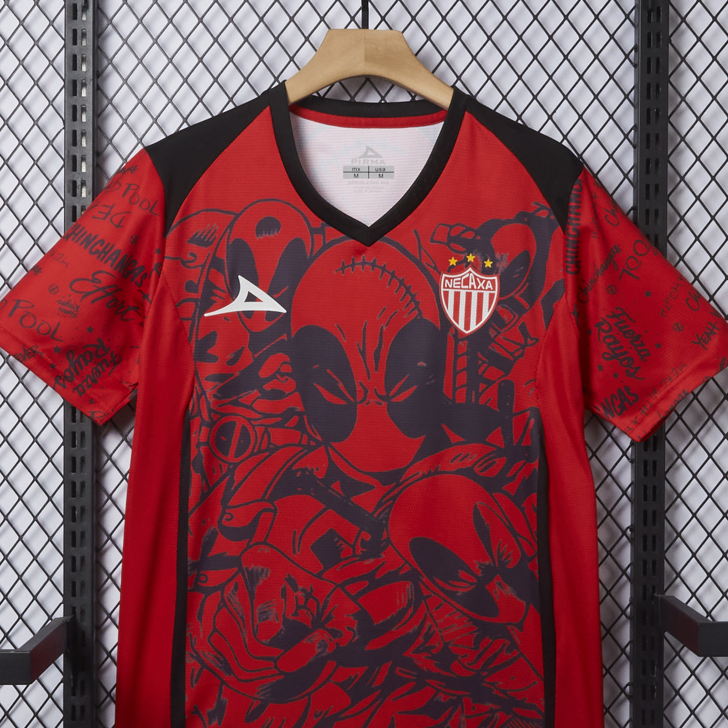 Higojerseys-Club Necaxa 25-26 Red Deadpool Special Jersey - Fans Version