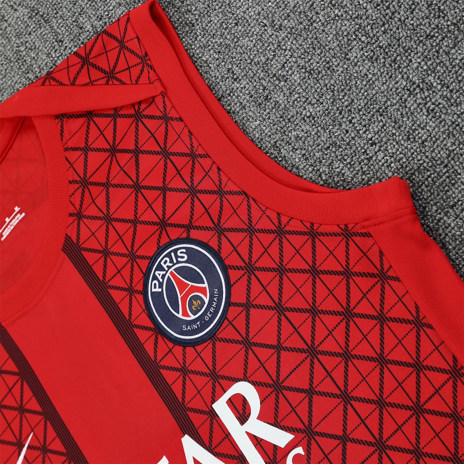foot-Paris Saint-Germain PSG 25-26 Vest Training Set - Red Vest & Deep Blue Shorts