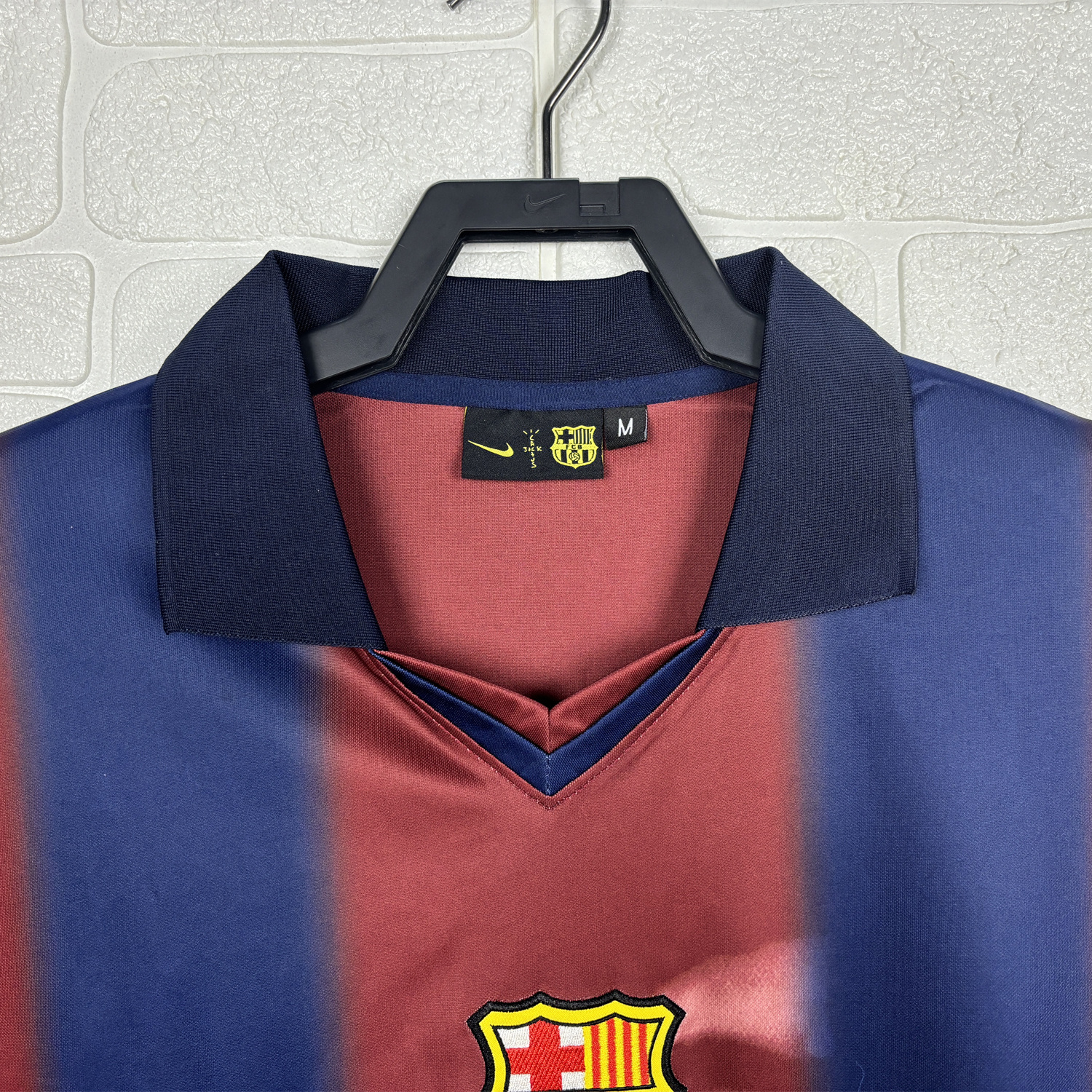 foot-Barcelona x Travis Scott 2000-01 Home Retro Style Skeleton Jersey With Back Printing - Fans Version