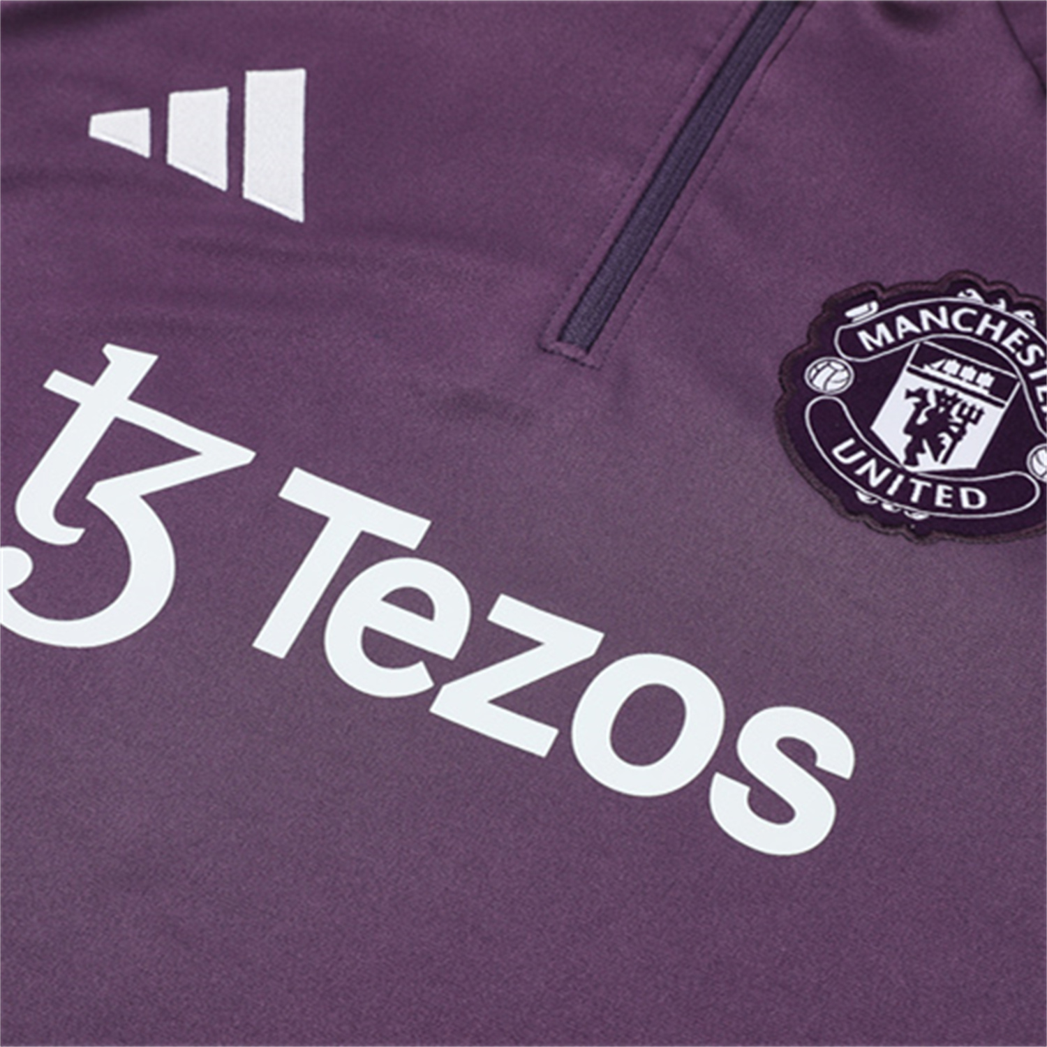 foot-Manchester United 25-26 Long Sleeves Training Set - Purple Top & Black Pants