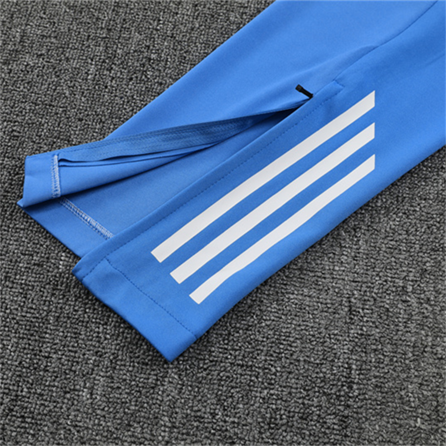 foot-Real Madrid 25-26 Kids Long Sleeve Training Set - White Top & Blue Pants