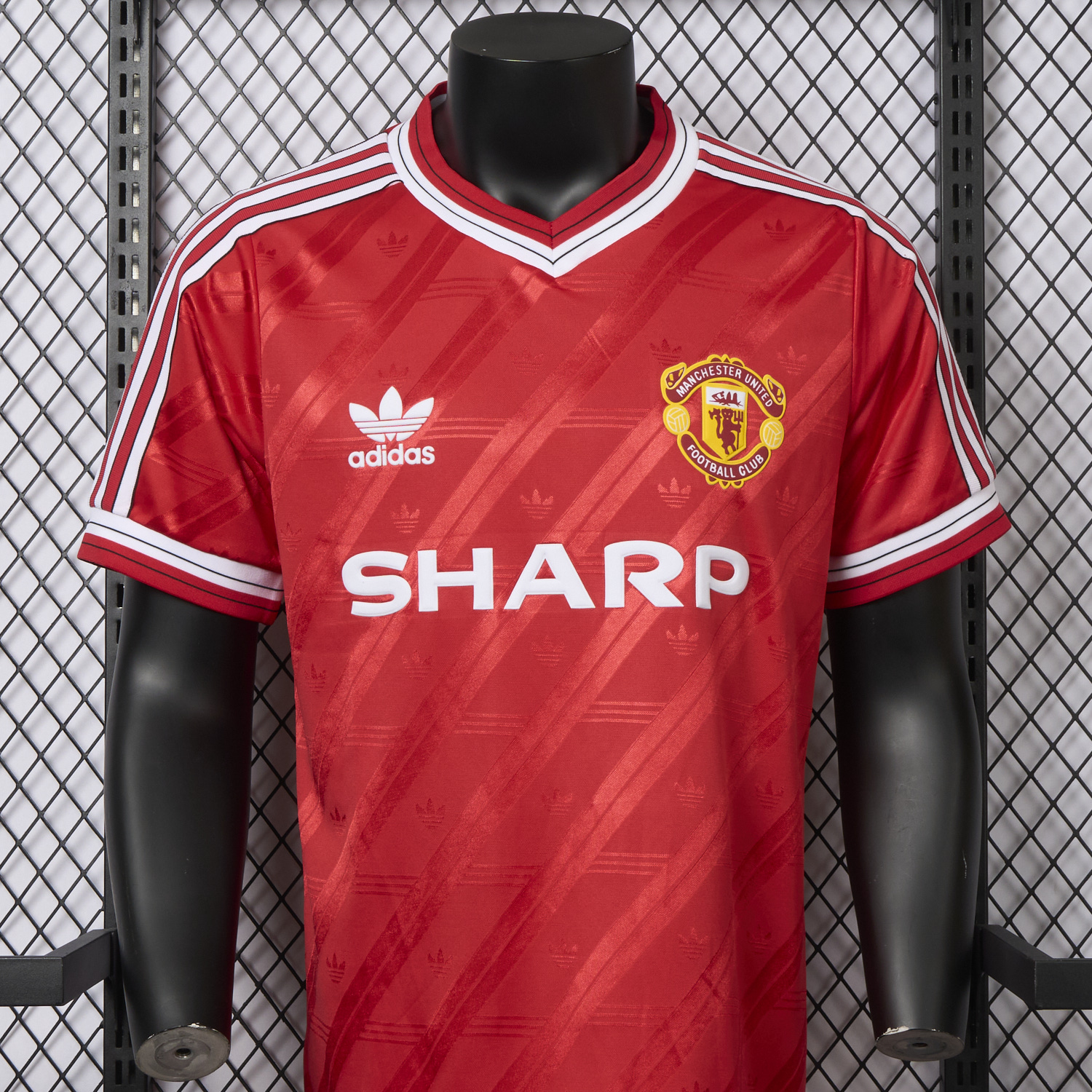 foot-Retro Manchester United 1986-88 Home Remake Jersey - Player Version