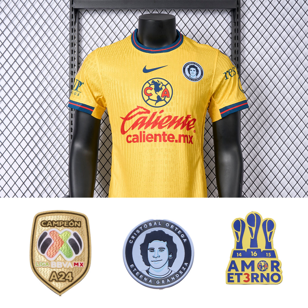 ManixJersey.com | Club América 24-25 Home Jersey - Player Version -Customize Name, Number and Patch | Worldwide Shipping