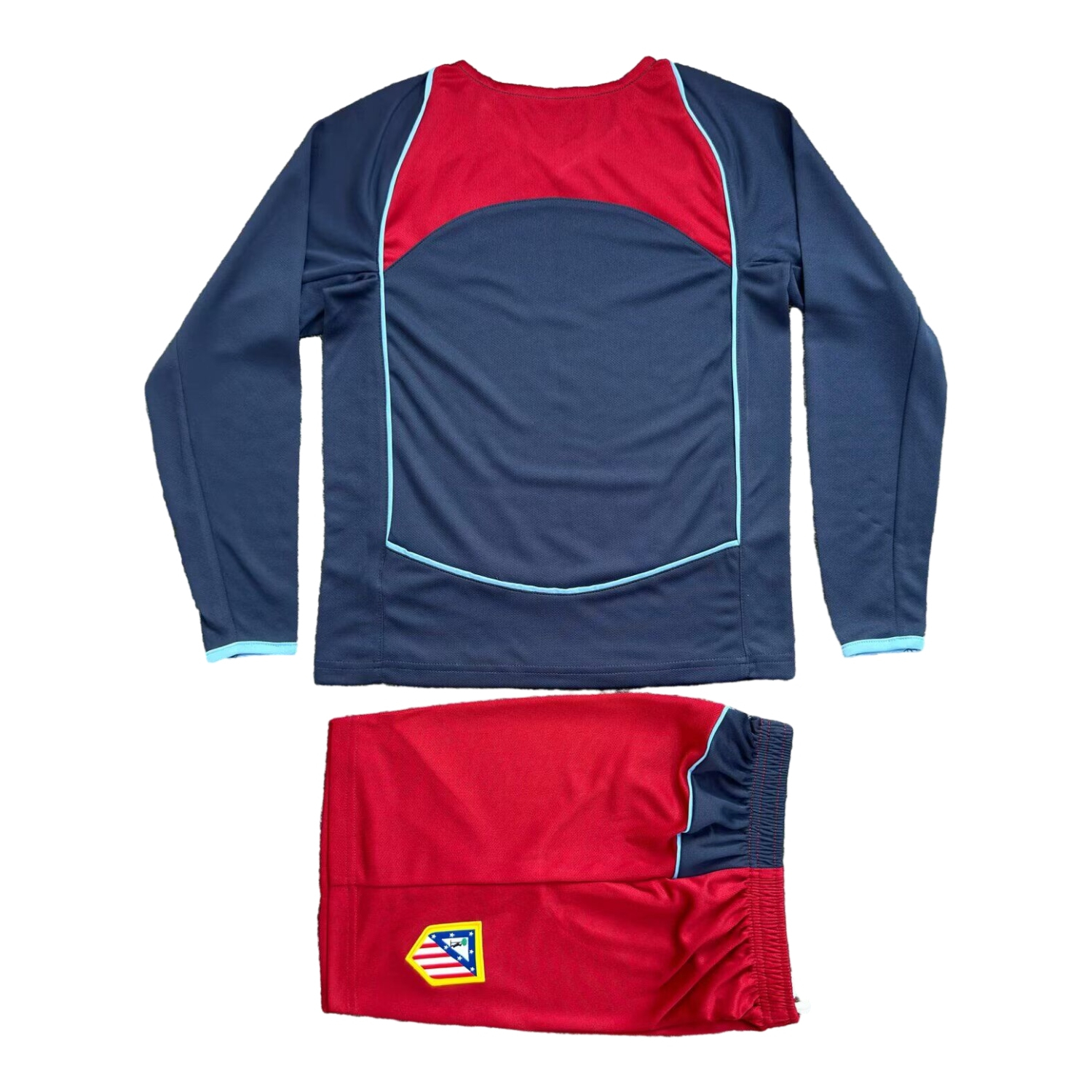 foot-Retro Atletico Madrid 2004-05 Away S.p.i.d.e.r M.a.n Special Long Sleeves Kids Kit