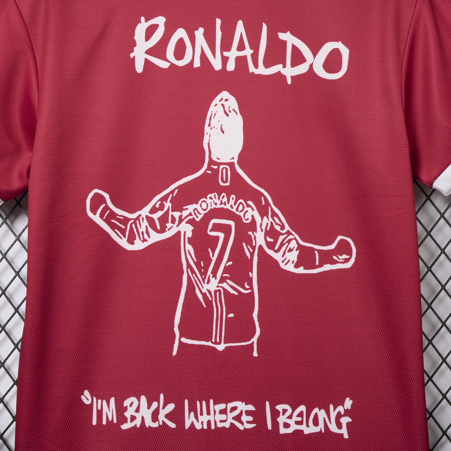 foot-Retro Manchester United 21-22 Home Ronaldo Graffiti Edition Special Edition Jersey