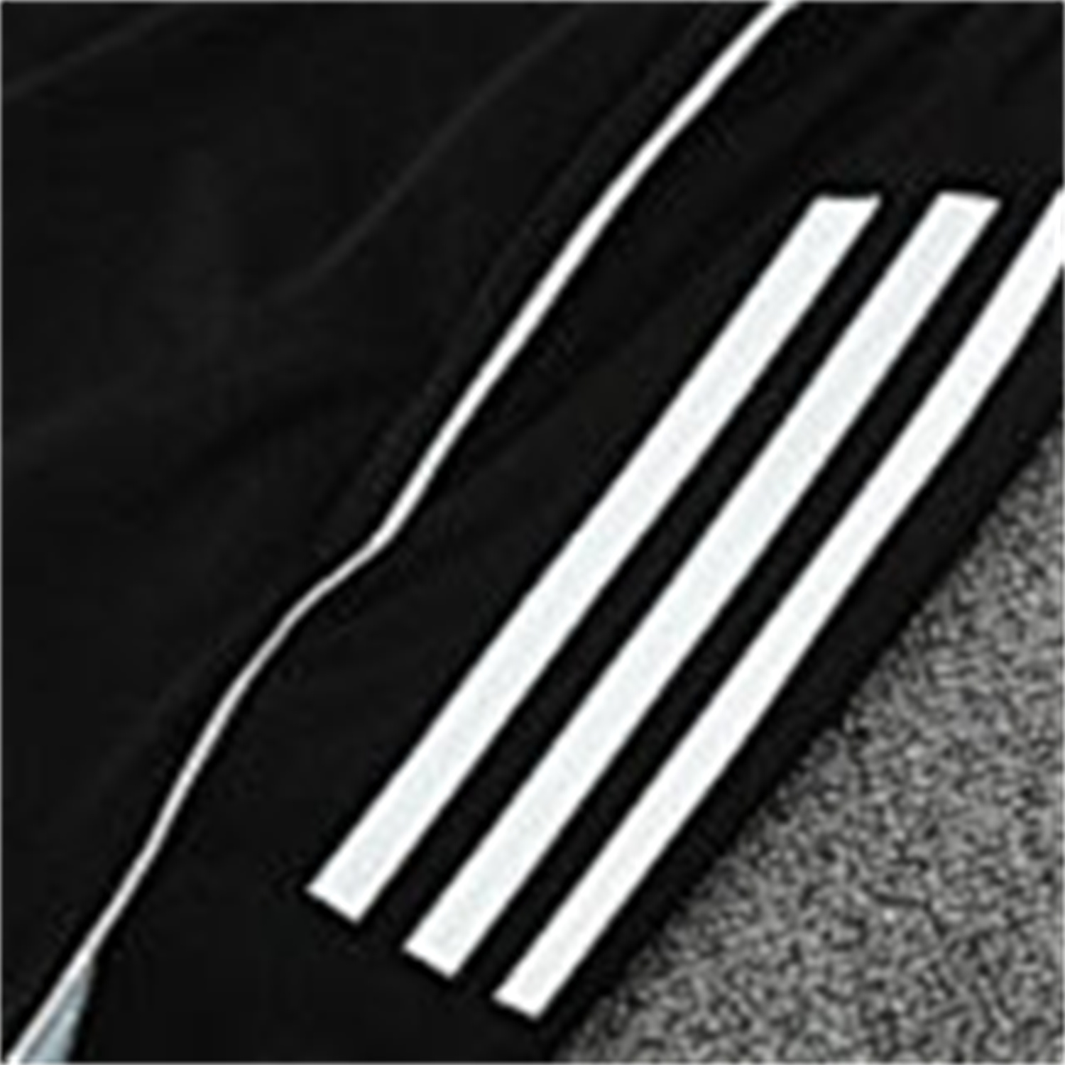 foot-Real Madrid 25-26 Short-Sleeve Training Set - Light Grey Stripes Black Top & Black Shorts