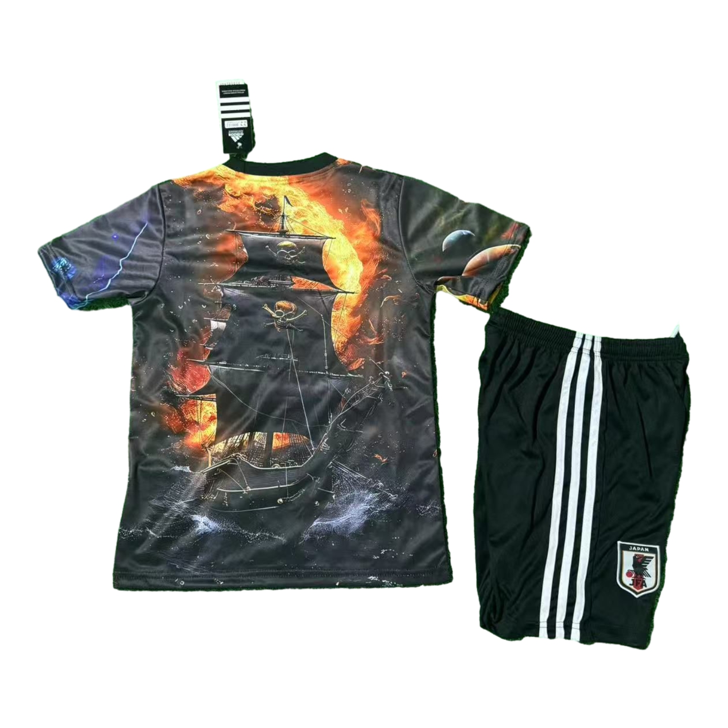 foot-Japan 25-26 Luffy And Ace Black Special Kids Kit