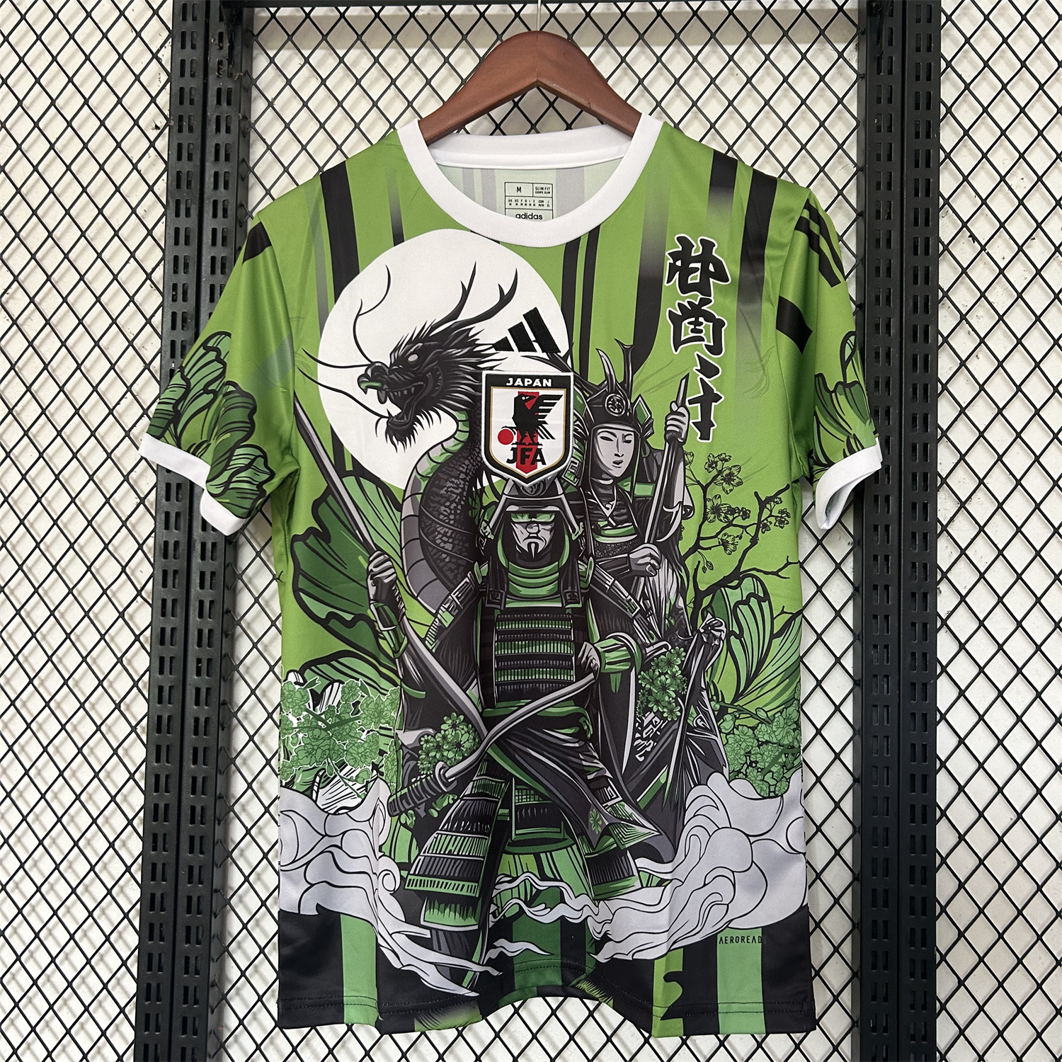 foot-Japan 25-26 Sword Warrior And Dragon Green Special Jersey - Fans Version