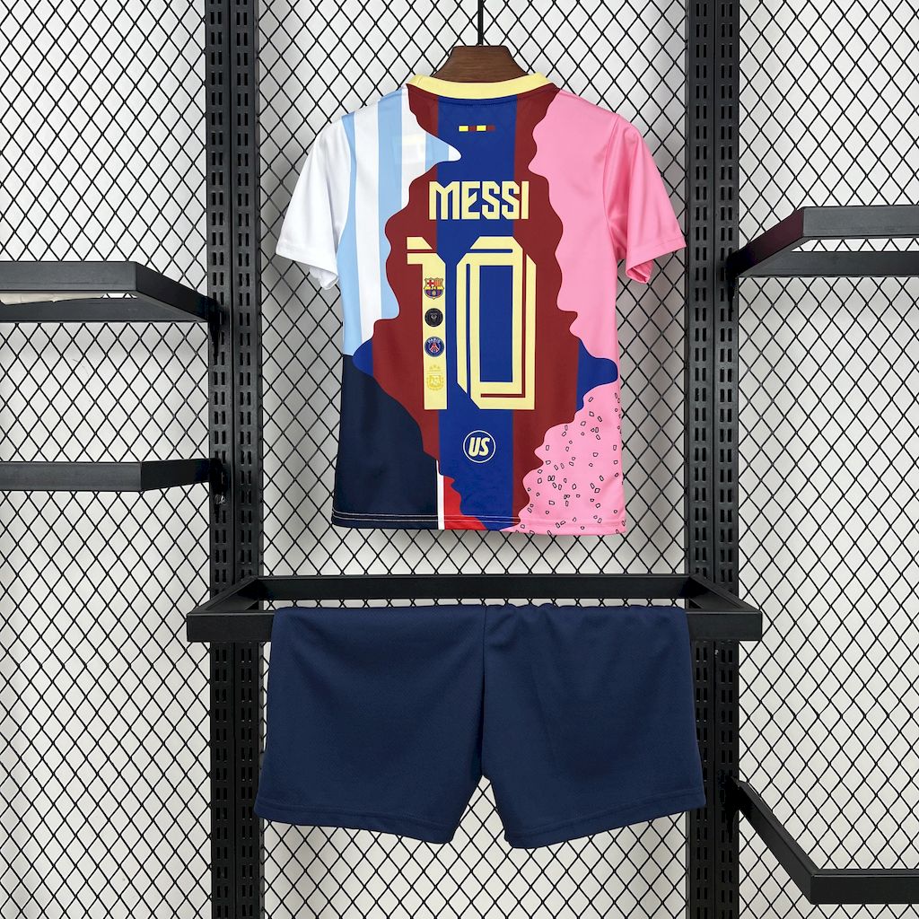 foot-Messi Career Commemorative Kids Kit with Messi #10 - Barcelona Argentina Paris Saint-Germain PSG INT M.A.M