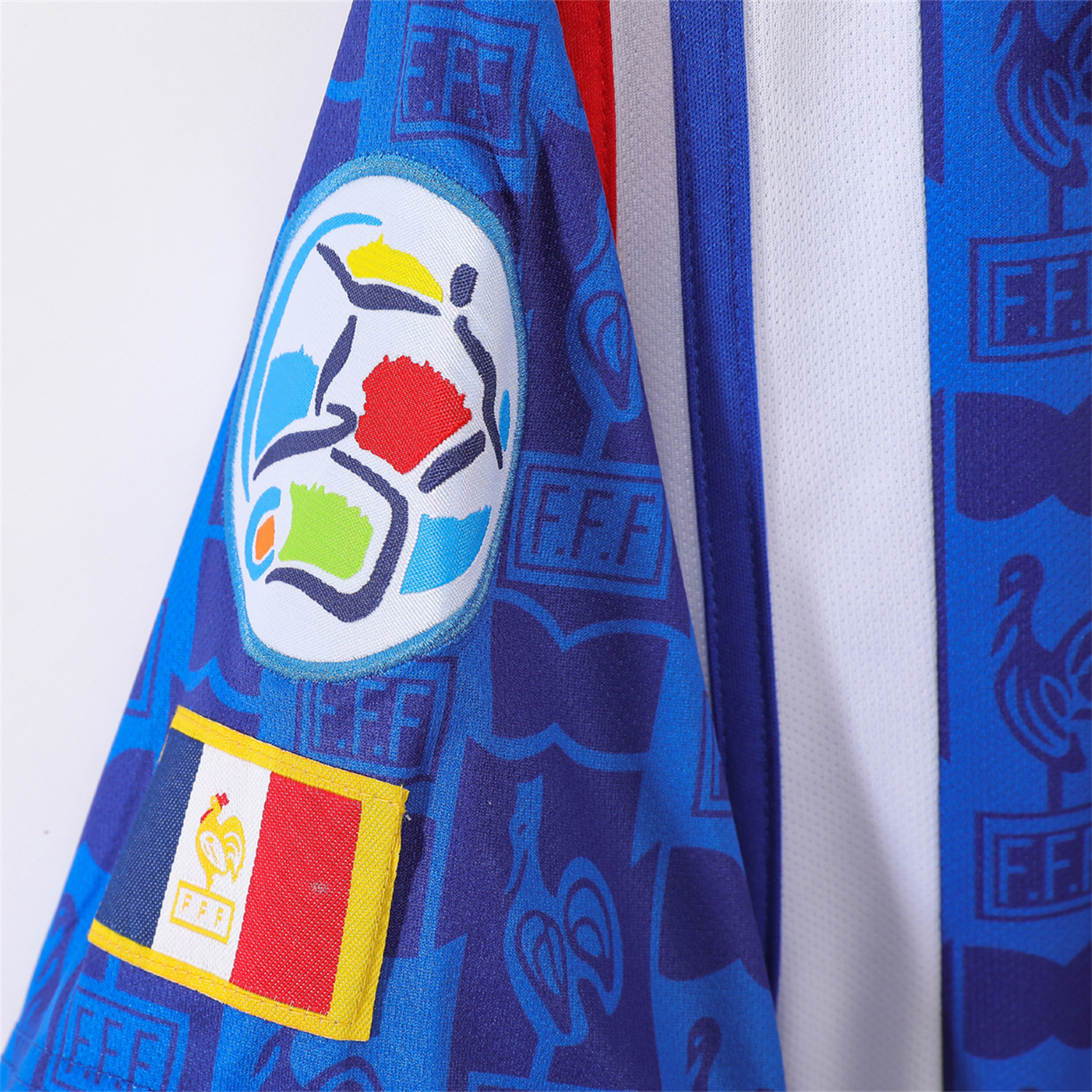 foot-Retro France 1996 Home Jersey