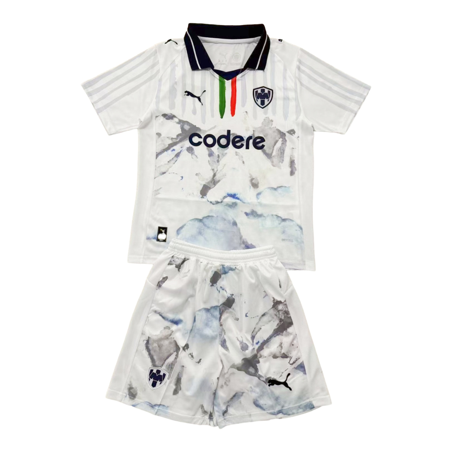 foot-Rayados Monterrey 25-26 Club World Cup Away White Men's Adult Jersey Set - Fans Version