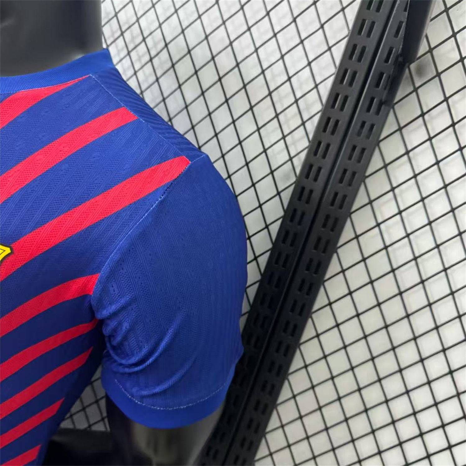 foot-Barcelona 25-26 One Piece Red Silhouette Special Blue Jersey - Player Version