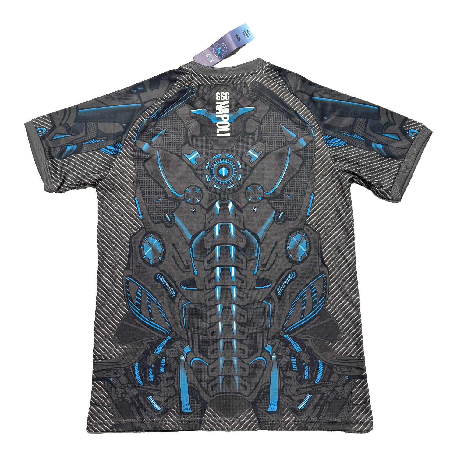 foot-Napoli 25-26 Black Mecha Training Jersey - Fans Version