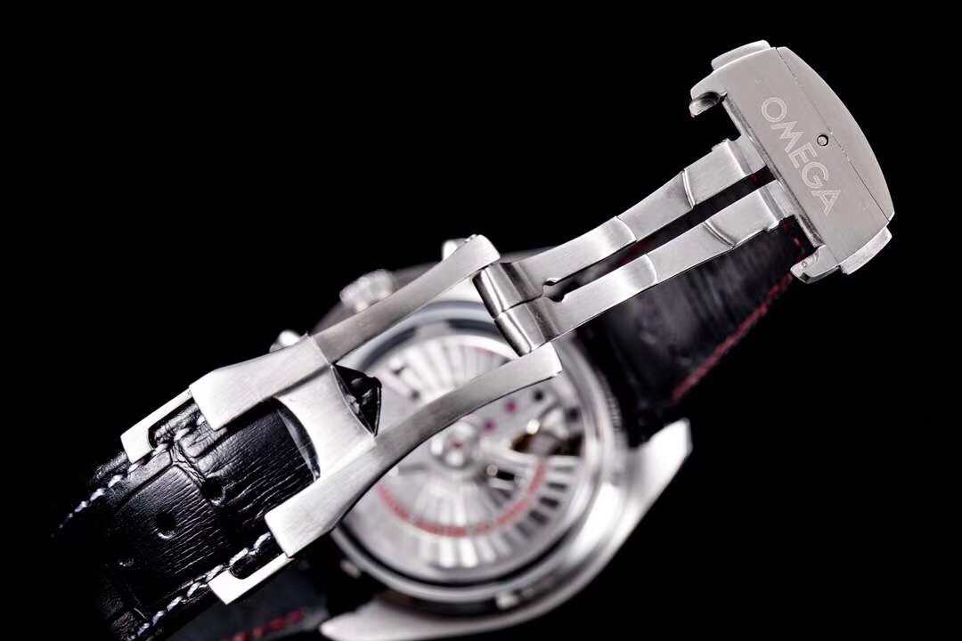 Omega Speedmaster 44.25mm Black Dial Black Bezel Black Leather Strap 329.33.44.51.01.003