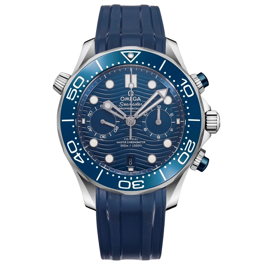 Omega Seamaster 300m 44mm Blue Dial Blue Bezel Blue Rubber Strap 210.30.44.51.03.001