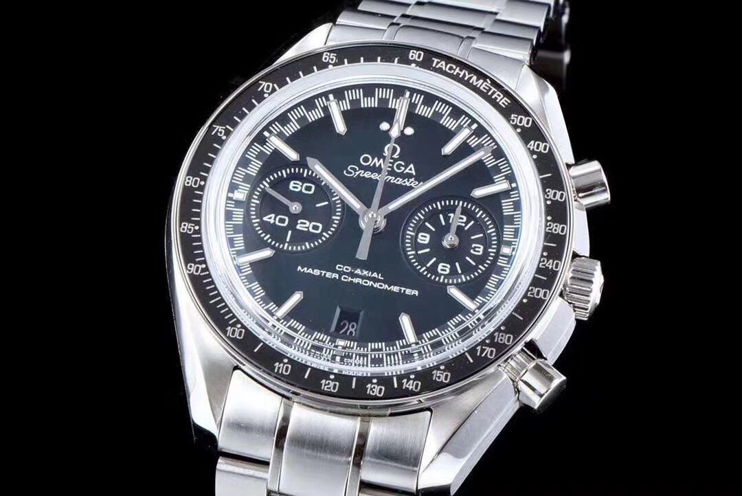 Omega Speedmaster 44.25mm Black Dial Black Bezel Steel Strap 329.30.44.51.01.004