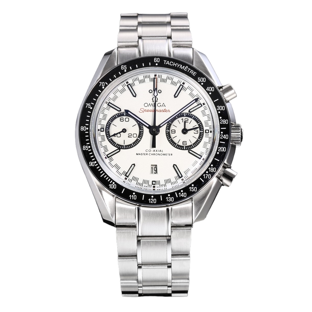 Omega Speedmaster 44.25mm White Dial Black Bezel Steel Strap 329.30.44.51.04.001