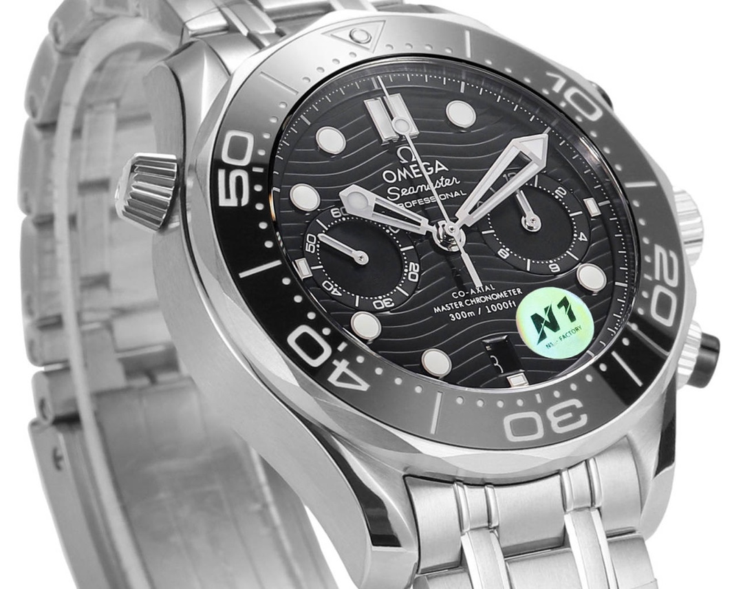 Omega Seamaster 300m 44mm Black Dial Black Bezel Steel Strap 210.30.44.51.01.001