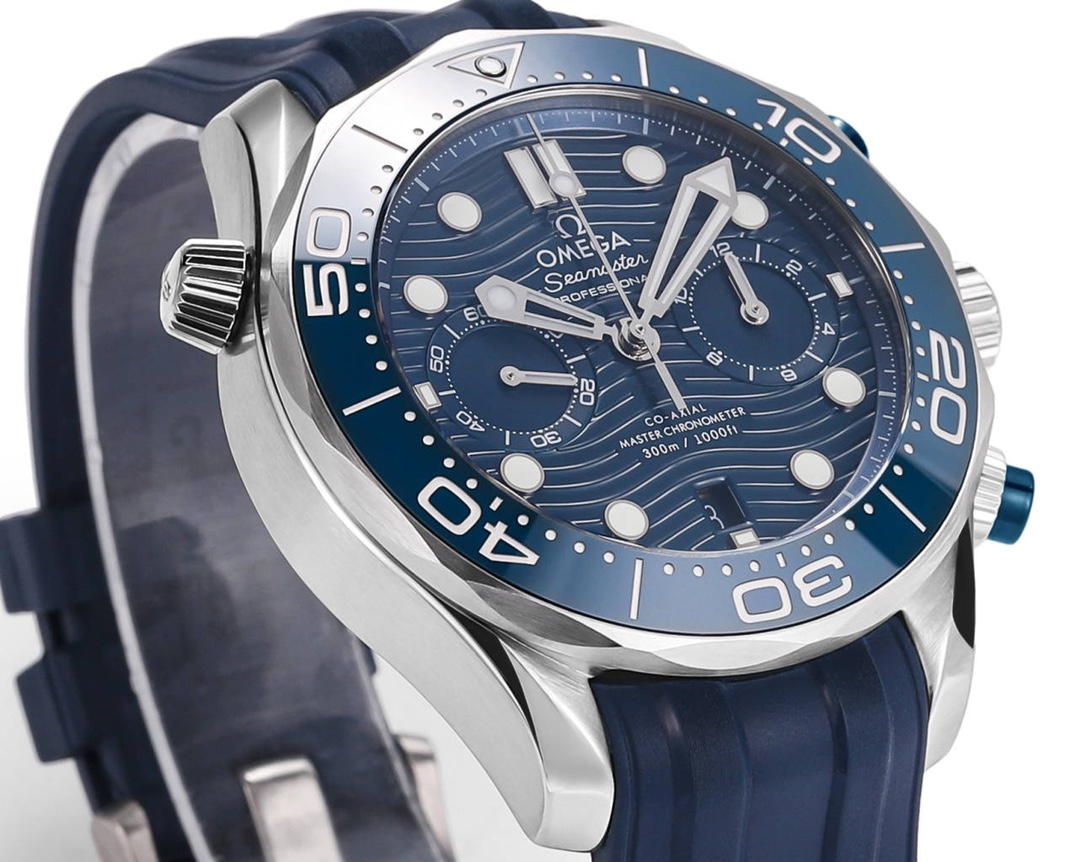 Omega Seamaster 300m 44mm Blue Dial Blue Bezel Blue Rubber Strap 210.30.44.51.03.001