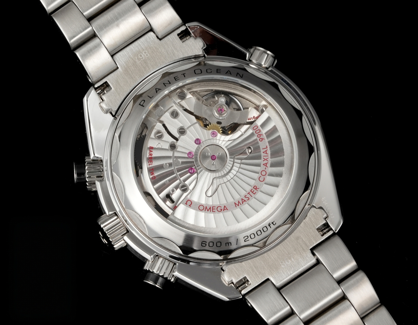 Omega Seamaster 600 Planet Ocean 45.5mm Black Dial Black Orange Bezel Steel Strap 215.30.46.51.01.002