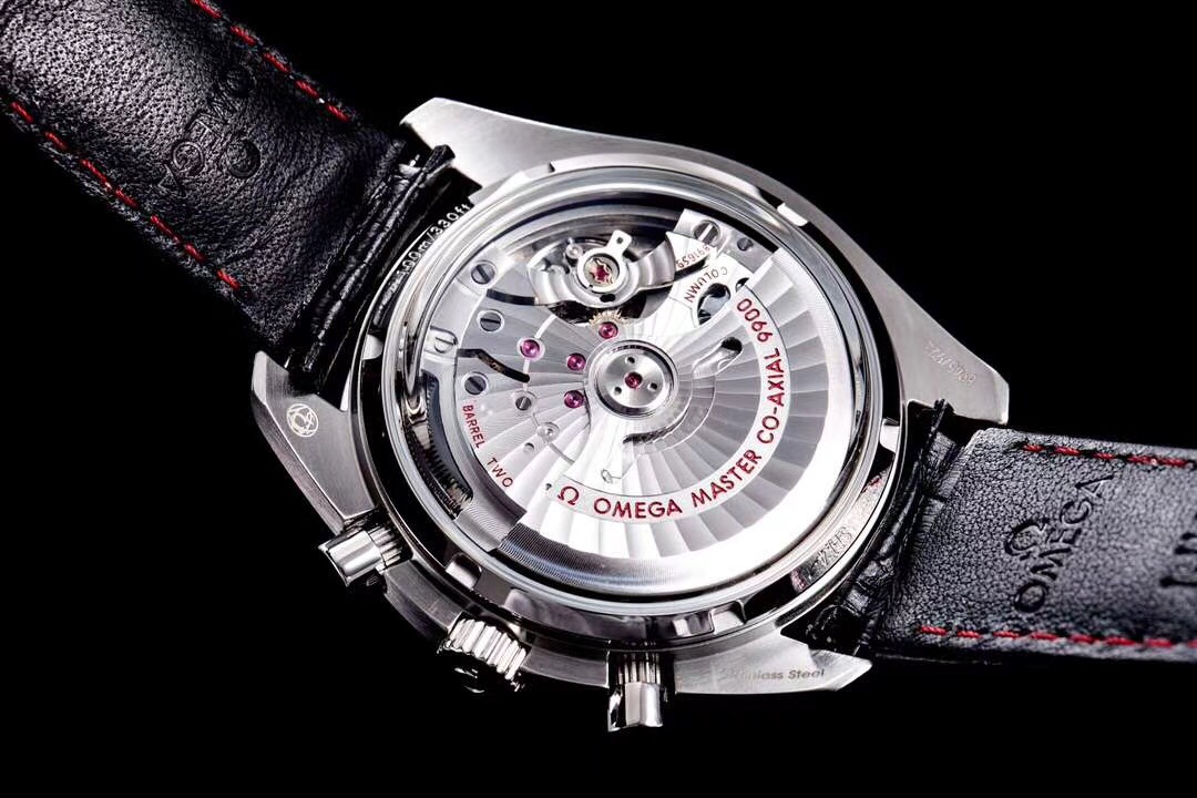 Omega Speedmaster 44.25mm Black Dial Black Bezel Black Leather Strap 329.33.44.51.01.003