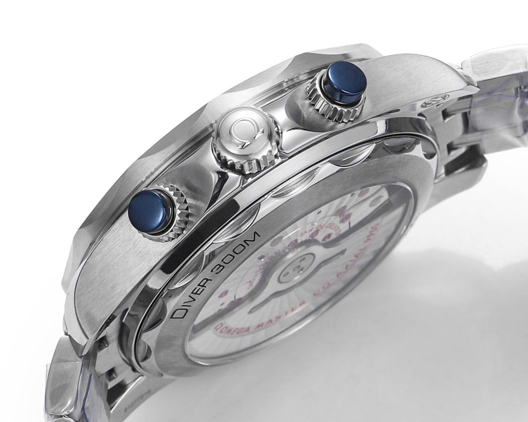 Omega Seamaster 300m 44mm Blue Dial Blue Bezel Steel Strap 210.30.44.51.03.001