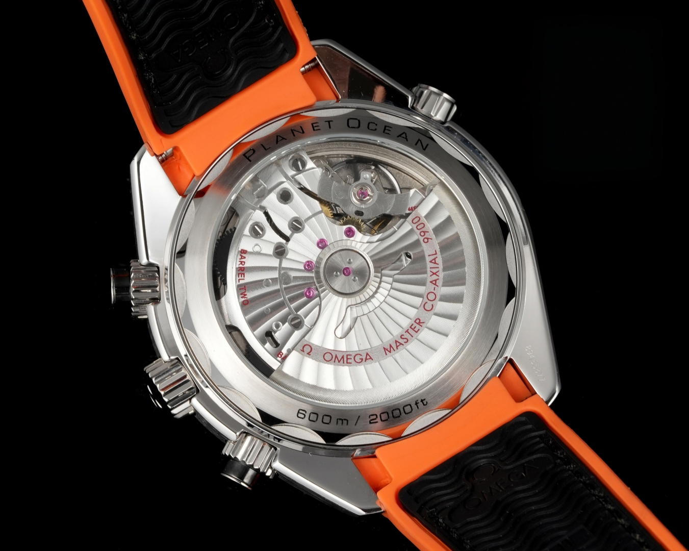 Omega Seamaster Planet Ocean 600M 45.5mm Black Dial Black Orange Bezel Rubber 215.32.46.25.01.001