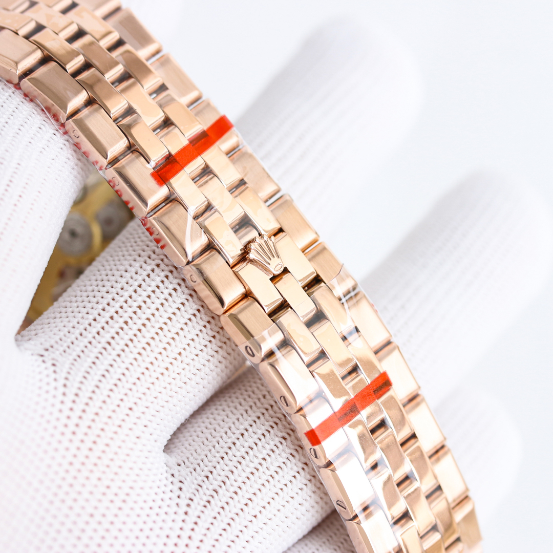 Rolex Land-Dweller 36mm 40mm White Honeycomb Dial Rose Gold Diamond Bezel 127385TBR-0003