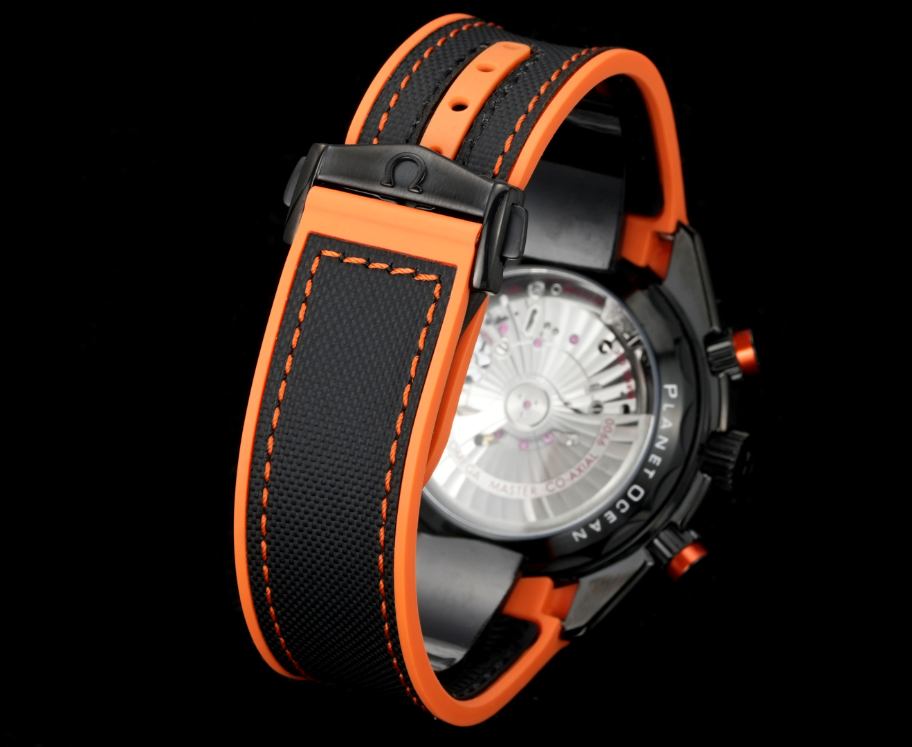 Omega Seamaster Planet Ocean 600M 45.5mm Black Dial Black Orange Bezel Black Rubber Strap 215.92.46.51.01.001