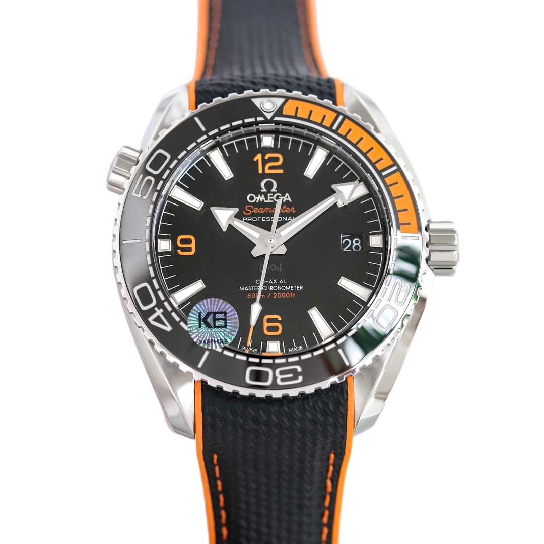 Omega Seamaster Planet Ocean 600M 43.5mm Black Dial Black Orange Bezel Rubber 215.32.44.21.01.001