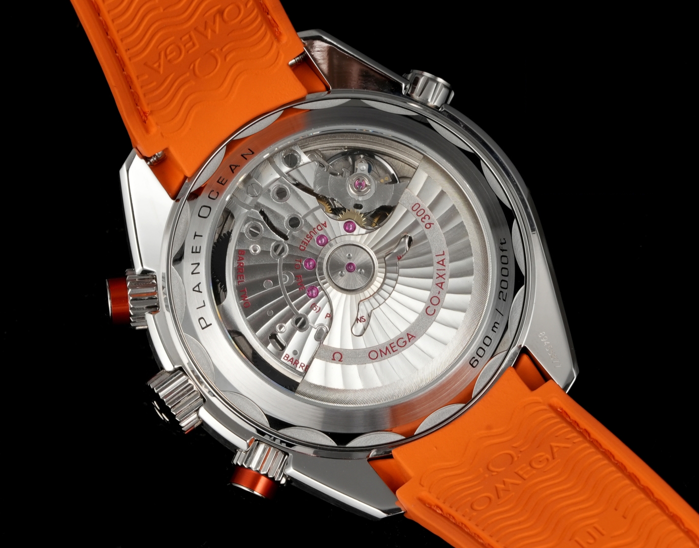 OMEGA Seamaster Planet Ocean 600M 45.5mm Black Dial Orange Steel Bezel Orange Rubber Strap 232.32.46.51.01.001