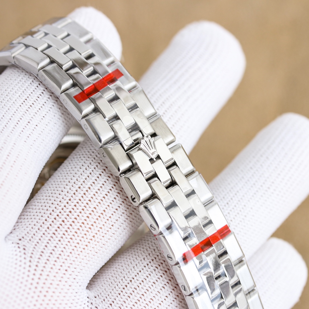 Rolex Land-Dweller 36mm 40mm White Honeycomb Dial Steel Bezel 127334-0001