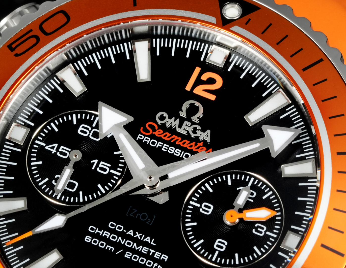 OMEGA Seamaster Planet Ocean 600M 45.5mm Black Dial Orange Steel Bezel Orange Rubber Strap 232.32.46.51.01.001
