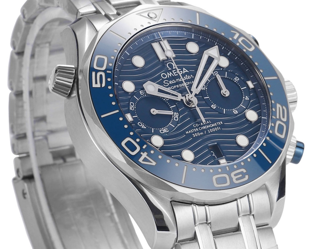 Omega Seamaster 300m 44mm Blue Dial Blue Bezel Steel Strap 210.30.44.51.03.001