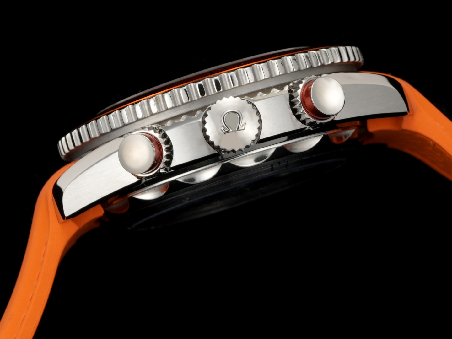 OMEGA Seamaster Planet Ocean 600M 45.5mm Black Dial Orange Steel Bezel Orange Rubber Strap 232.32.46.51.01.001