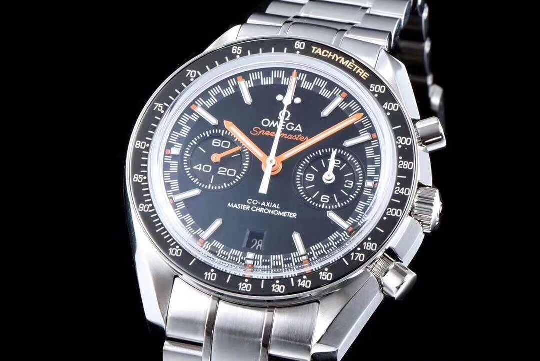 Omega Speedmaster 44.25mm Black Dial Black Bezel Steel Strap 329.30.44.51.01.002